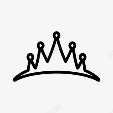 王冠装饰珠宝图标图标