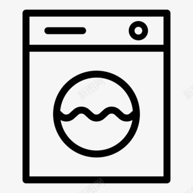 洗衣机干衣机家用电器图标图标