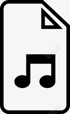 音乐文件文件旋律图标图标