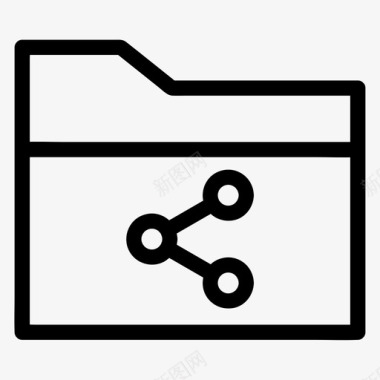 文件夹共享文件办公室图标图标