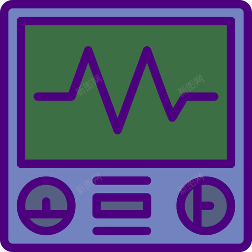 心电图医学186线性颜色图标svg_新图网 https://ixintu.com 医学 心电图 线性 颜色