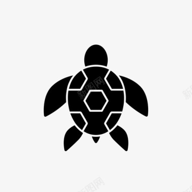 海龟潜水海洋图标图标