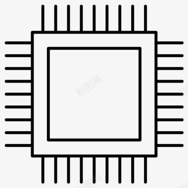 处理器电路ic图标图标
