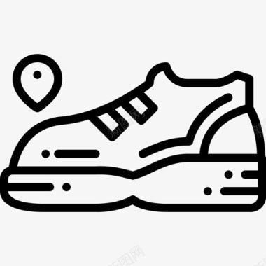 智能鞋位置跑步图标图标