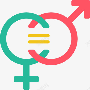 性别平等女权主义25平淡图标图标