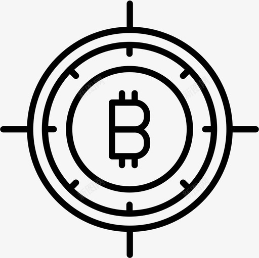 目标加密货币41概述图标svg_新图网 https://ixintu.com 加密 概述 目标 货币