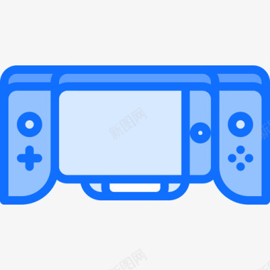 游戏板视频游戏14蓝色图标图标