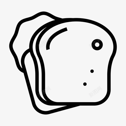 三明治面包早餐图标svg_新图网 https://ixintu.com 三明治 早餐 系列 美食家 肉类 面包 食品