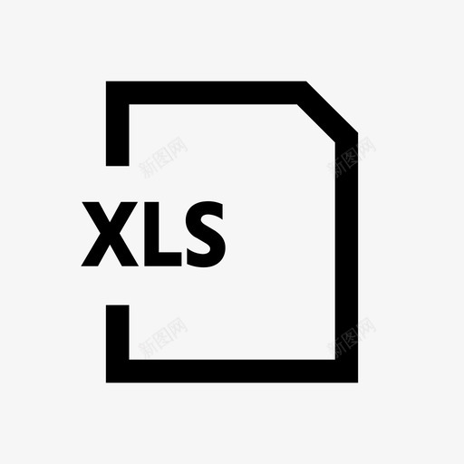 xlsexcel表文件图标svg_新图网 https://ixintu.com excel xls 接口 文件 格式 类型