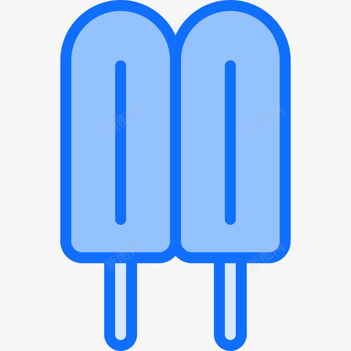 冰棒冰淇淋28蓝色图标svg_新图网 https://ixintu.com 冰棒 冰淇淋28 蓝色