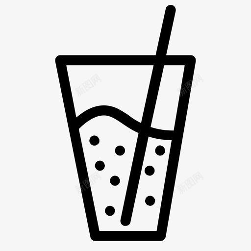 苏打水咖啡杯子图标svg_新图网 https://ixintu.com 咖啡 杯子 派对 苏打水 食品 餐厅 饮料