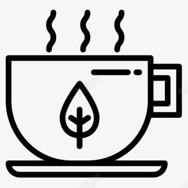 茶茶5线性图标图标