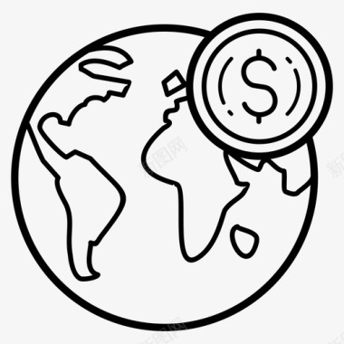 国际货币金融外币图标图标