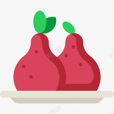 梨纯素食品5无糖图标图标