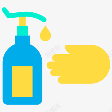 手洗清洁94平洗图标图标