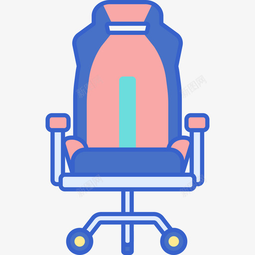 游戏椅电子竞技3线性颜色图标svg_新图网 https://ixintu.com 游戏 电子竞技 线性 颜色