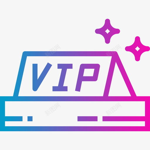 Vip卡拉OK4渐变图标svg_新图网 https://ixintu.com Vip 卡拉OK4 渐变