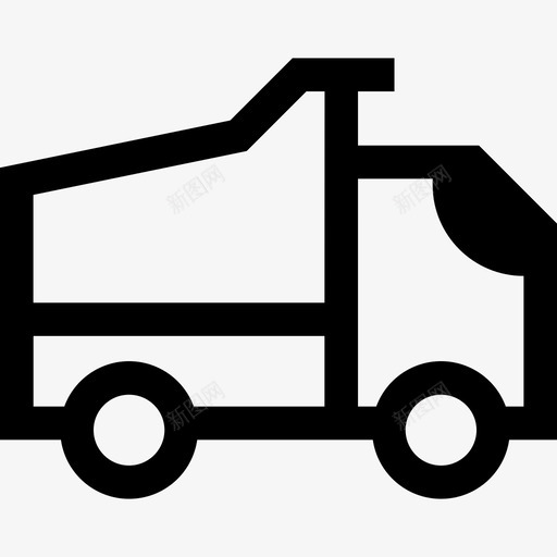 卡车货物建筑图标svg_新图网 https://ixintu.com 卡车 建筑 自卸卡车 货物 车辆 运输