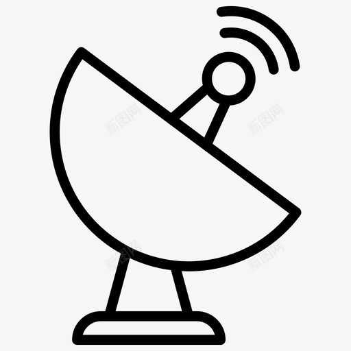 碟形天线卫星信号无线通信线标志图标svg_新图网 https://ixintu.com 信号 卫星 天线 无线 无线通信 标志 碟形 通信线
