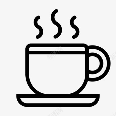 咖啡杯早餐酒店图标图标