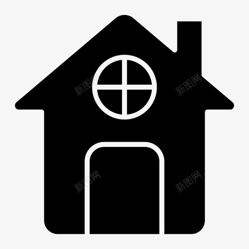 房子建筑物房产图标svg_新图网 https://ixintu.com 建筑物 房产 房地产 房子 更多 混合