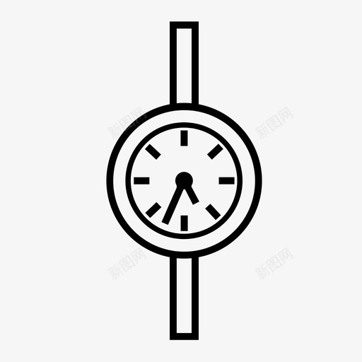 手表钟表女性图标svg_新图网 https://ixintu.com 女性 手表 时间 珠宝 钟表
