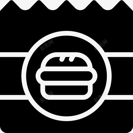 汉堡外卖快餐食品图标svg_新图网 https://ixintu.com 快餐 快餐2固体 汉堡外卖 食品