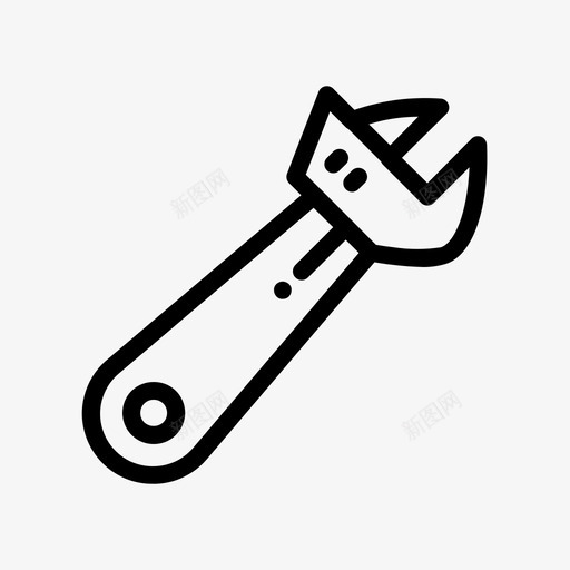 扳手木工工具图标svg_新图网 https://ixintu.com 工具 扳手 木工 轮廓