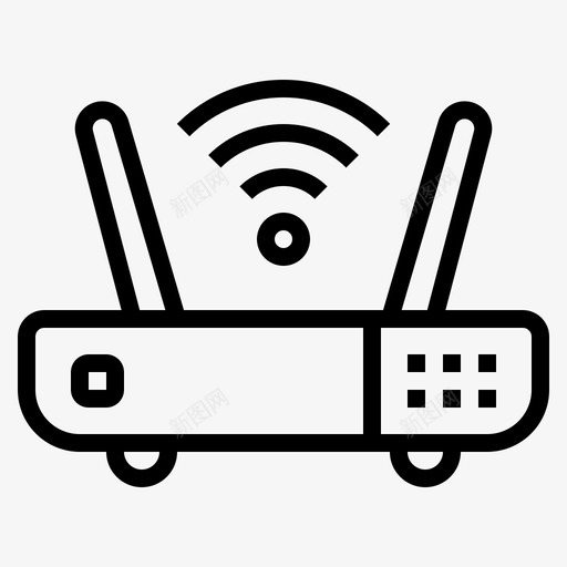 Wifi酒店174轮廓图标svg_新图网 https://ixintu.com Wifi 轮廓 酒店