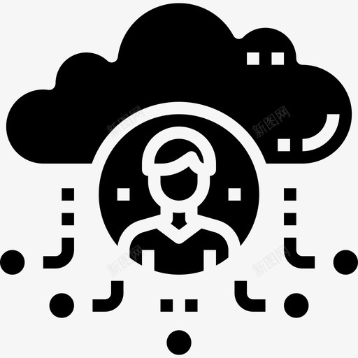 云计算云技术21填充图标svg_新图网 https://ixintu.com 云技术21 云计算 填充