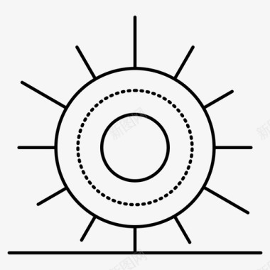 太阳光行星图标图标