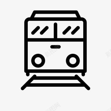 装运列车货物交货图标图标