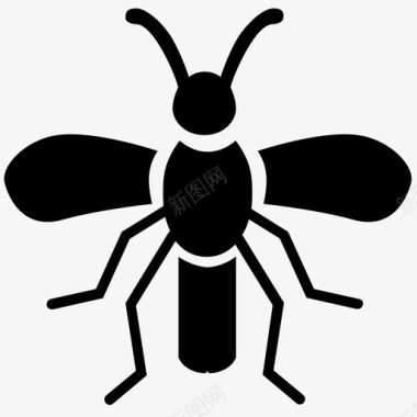 蚊子动物苍蝇图标图标