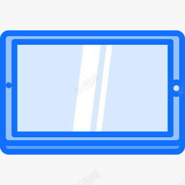 平板电脑设备46蓝色图标图标