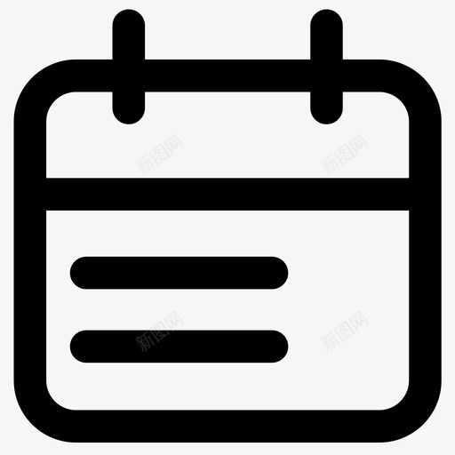 日历日期详细信息图标svg_新图网 https://ixintu.com 事件 列表 日历 日期 详细信息