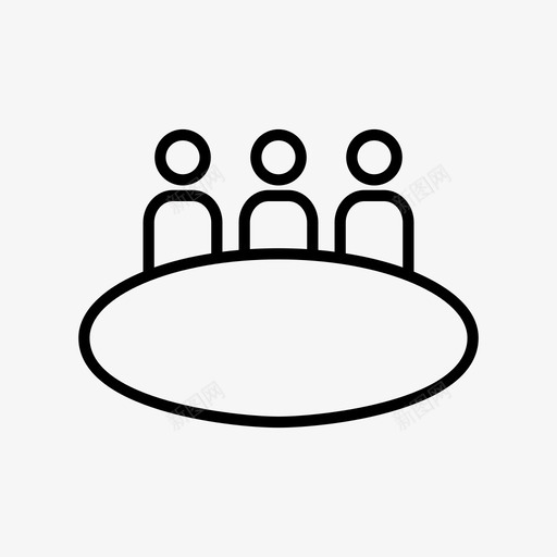 会议交流教育图标svg_新图网 https://ixintu.com 交流 会议 教育 餐桌