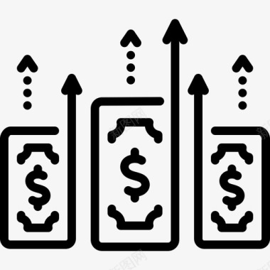 获得利益利润图标图标
