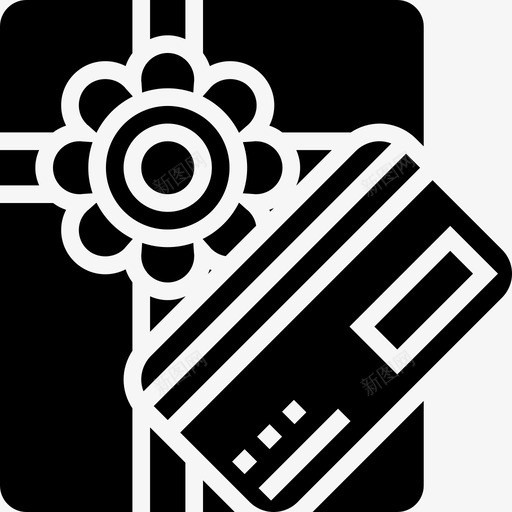 礼物无现金4雕文图标svg_新图网 https://ixintu.com 无现金4 礼物 雕文