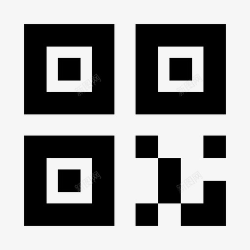 QR code-01svg_新图网 https://ixintu.com QR code-01