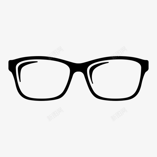 方形眼镜眼镜墨镜图标svg_新图网 https://ixintu.com 墨镜 太阳镜 方形 眼镜