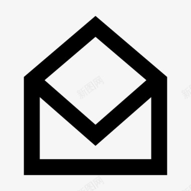 信封打开电子邮件消息图标图标