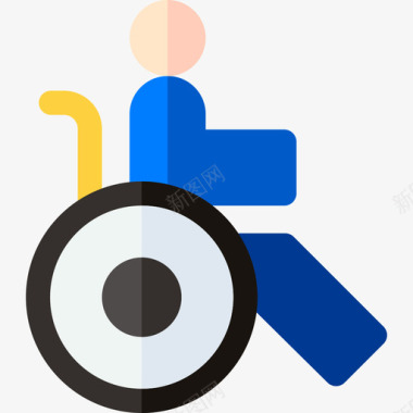 残疾人残疾人援助6平房图标图标