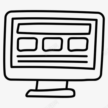网页布局应用程序用户界面图标图标