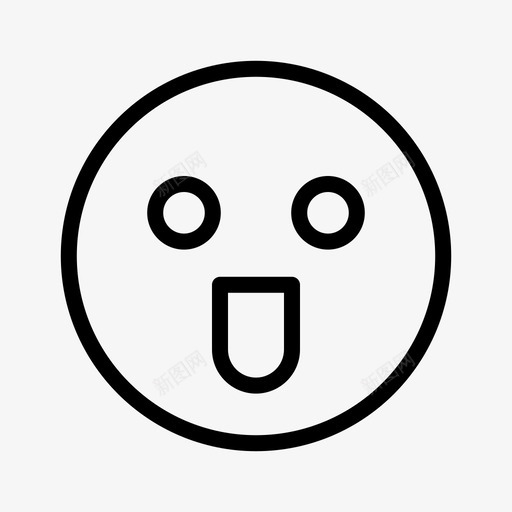 快乐表情符号表情符号瘦图标svg_新图网 https://ixintu.com 快乐 符号 表情