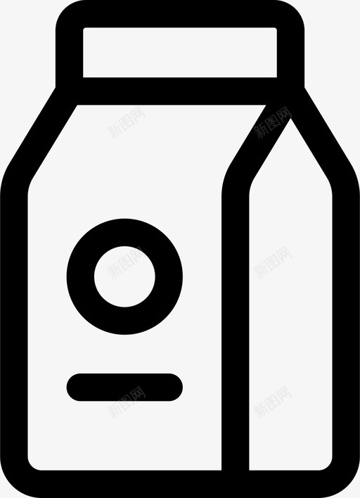 牛奶饮料果汁图标svg_新图网 https://ixintu.com 果汁 牛奶 糖浆 饮料