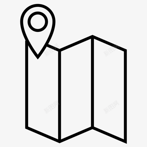 地图地理位置位置标记图标svg_新图网 https://ixintu.com 位置 位置标记 地图 地理位置 旅游景点