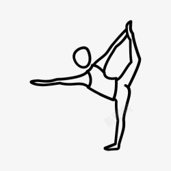 瑜伽棒舞蹈之王娜塔拉贾莎娜棒形图标高清图片