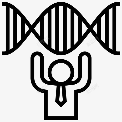 Dna生物工程21线性图标svg_新图网 https://ixintu.com Dna 生物工程 线性