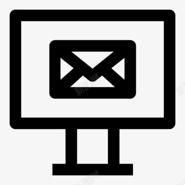 桌面消息电子邮件信封图标图标