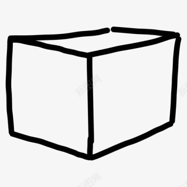 盒子立方体外部图标图标